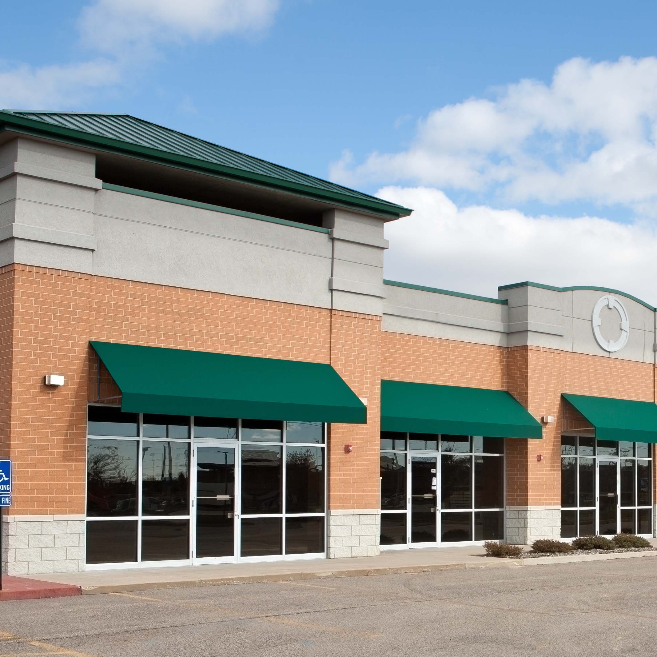 Strip mall: commercial real estate Strip mall: commercial real estate